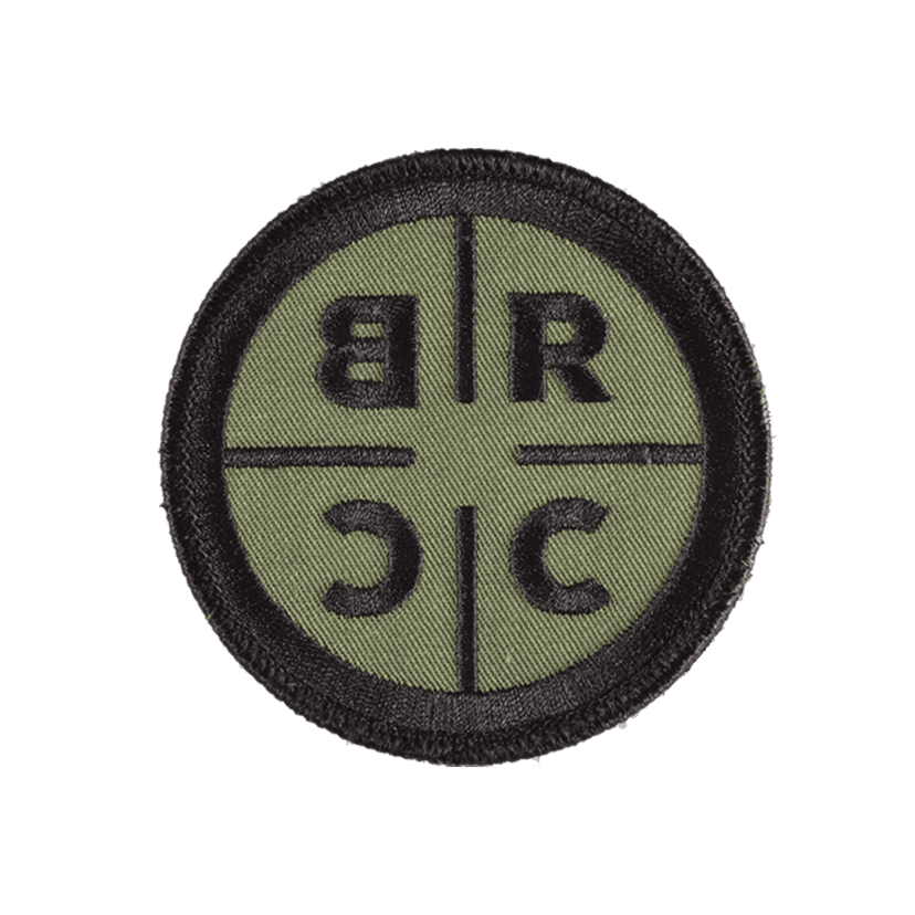 Reticle Embroidered Patch - Gold on Black