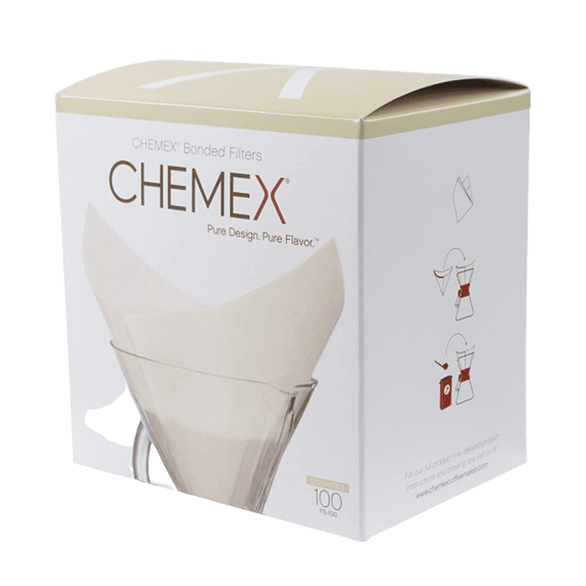 Chemex Filters, Bonded, Squares, 100 ct