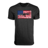 Military shirt for men - Black Rifle Coffee Company SBR Flag T-Shirt vintage black 2A