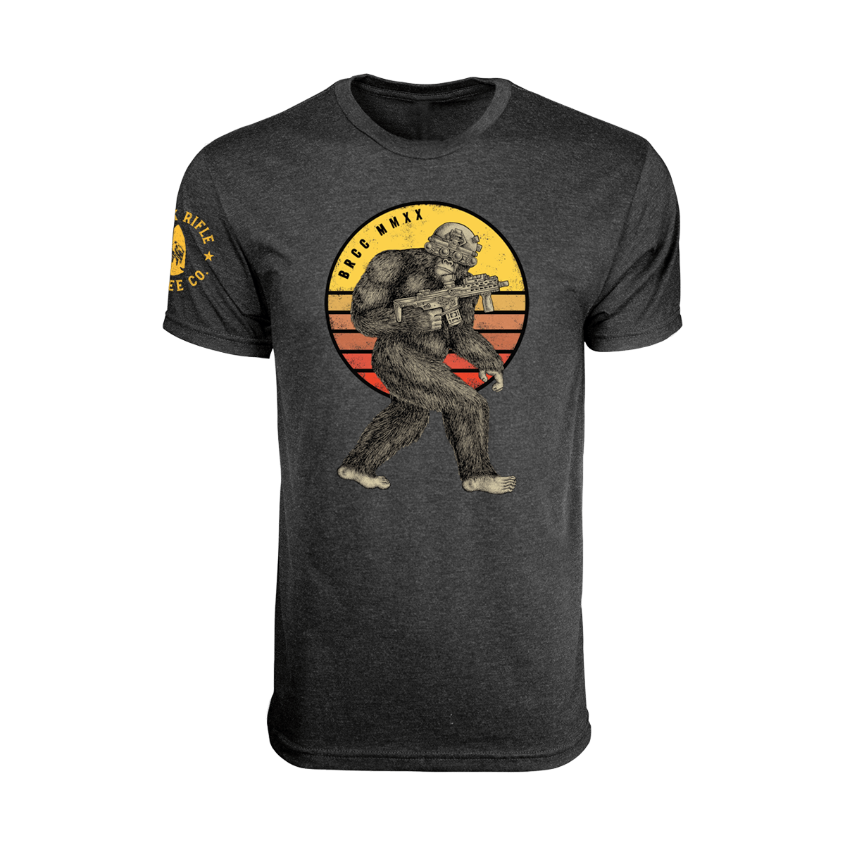 Military shirt for men - Black Rifle Coffee Company Tactisquatch Shirt vintage black