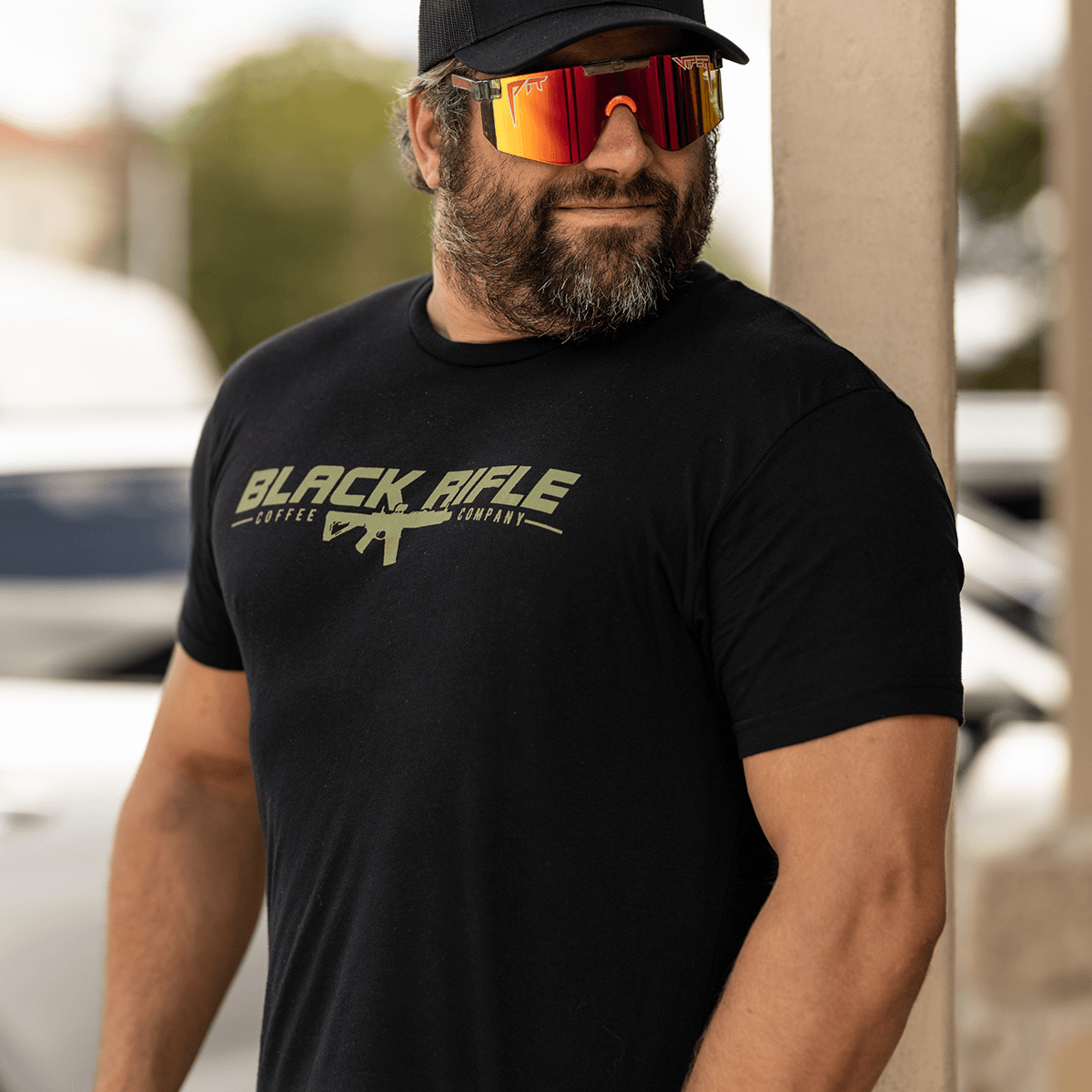 military shirts for men - Black Rifle Coffee Company AR T-Shirt black jarred taylor