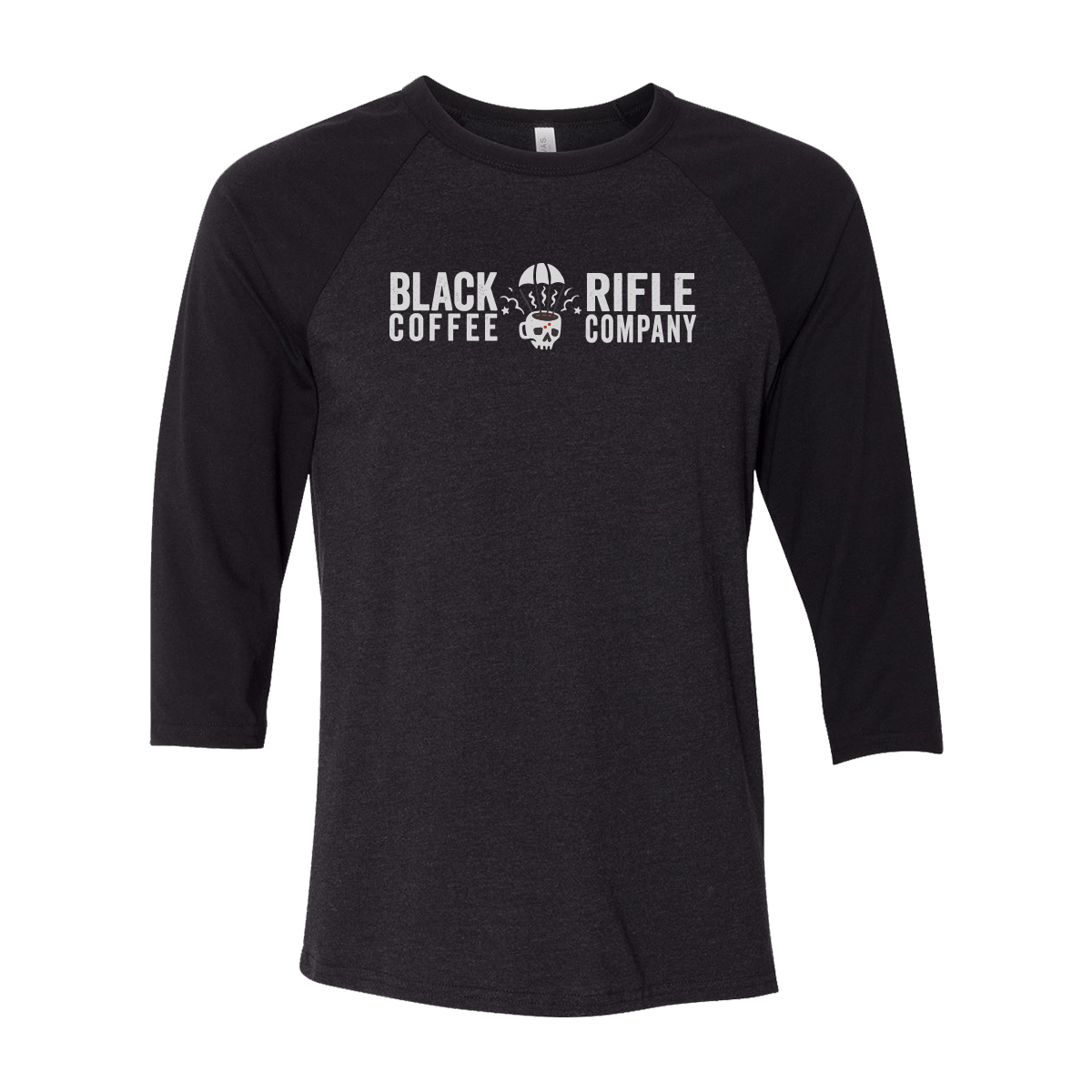 military shirts for men - Black Rifle Coffee Company ParaMug Company Logo Raglan