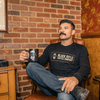 military shirts for men - Black Rifle Coffee Company ParaMug Company Logo Raglan with black coffee mug