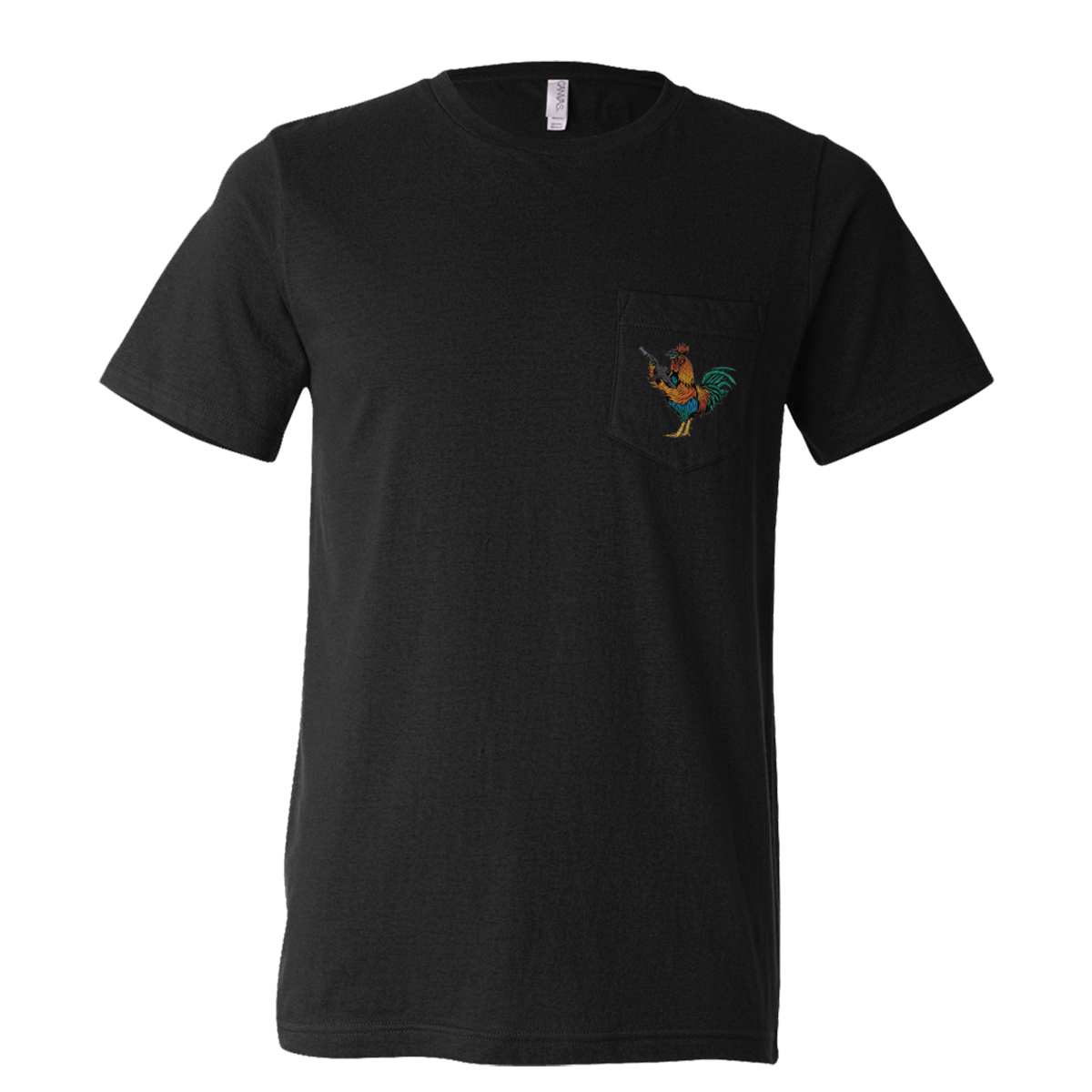 Tacticock Pocket Tee - Black Front