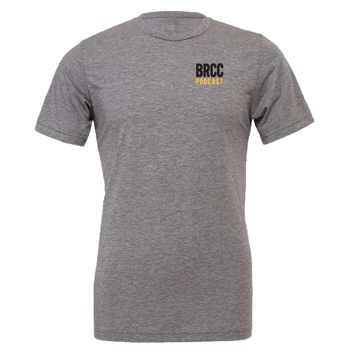 BRCC Podcast T-Shirt - Grey Front