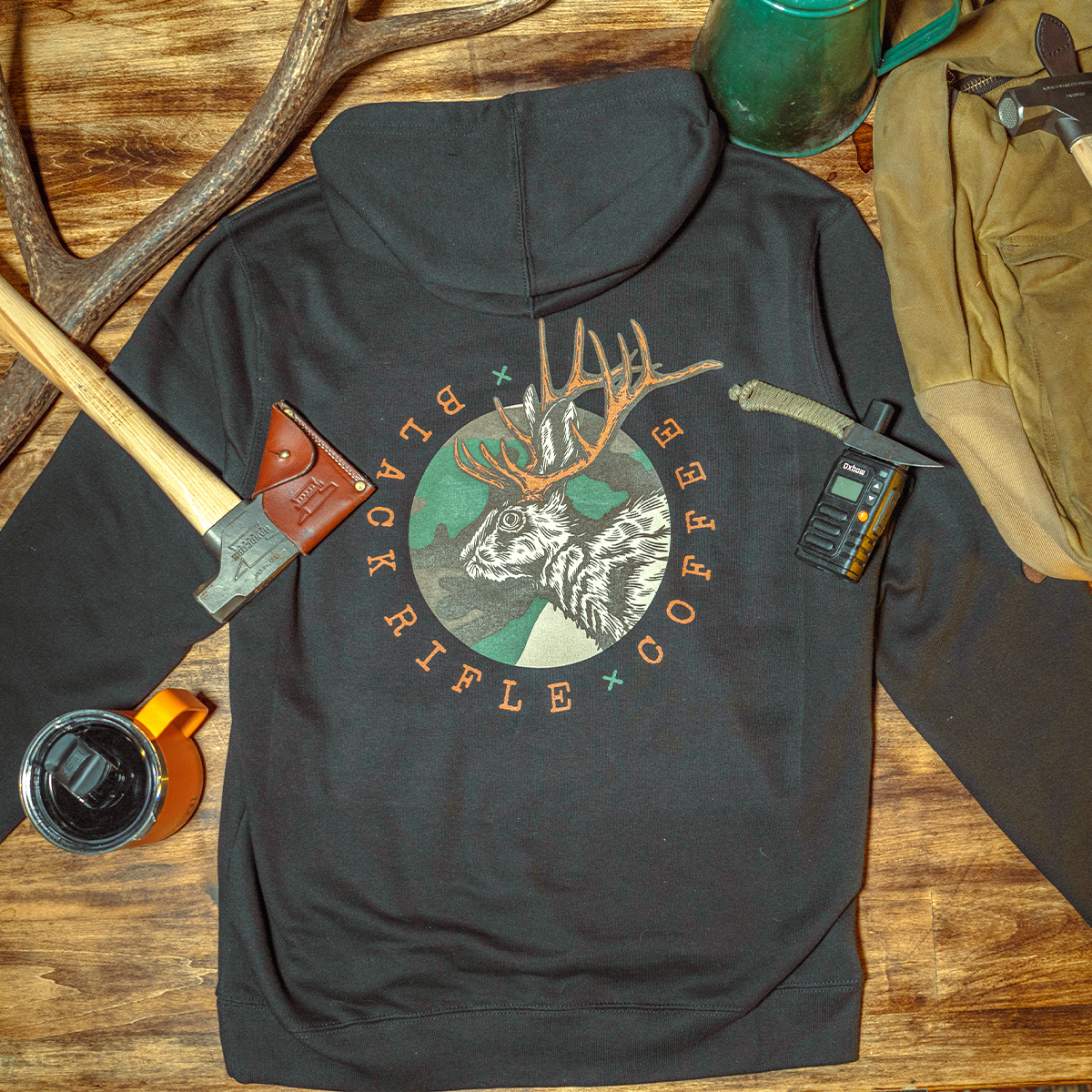 Camo Jackalope Pullover Hoodie – Black Rifle Coffee Company