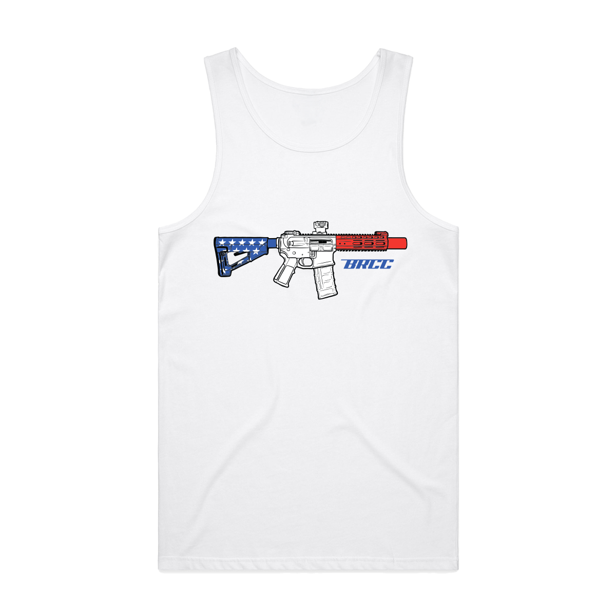 Red, White & Pew Tank Top