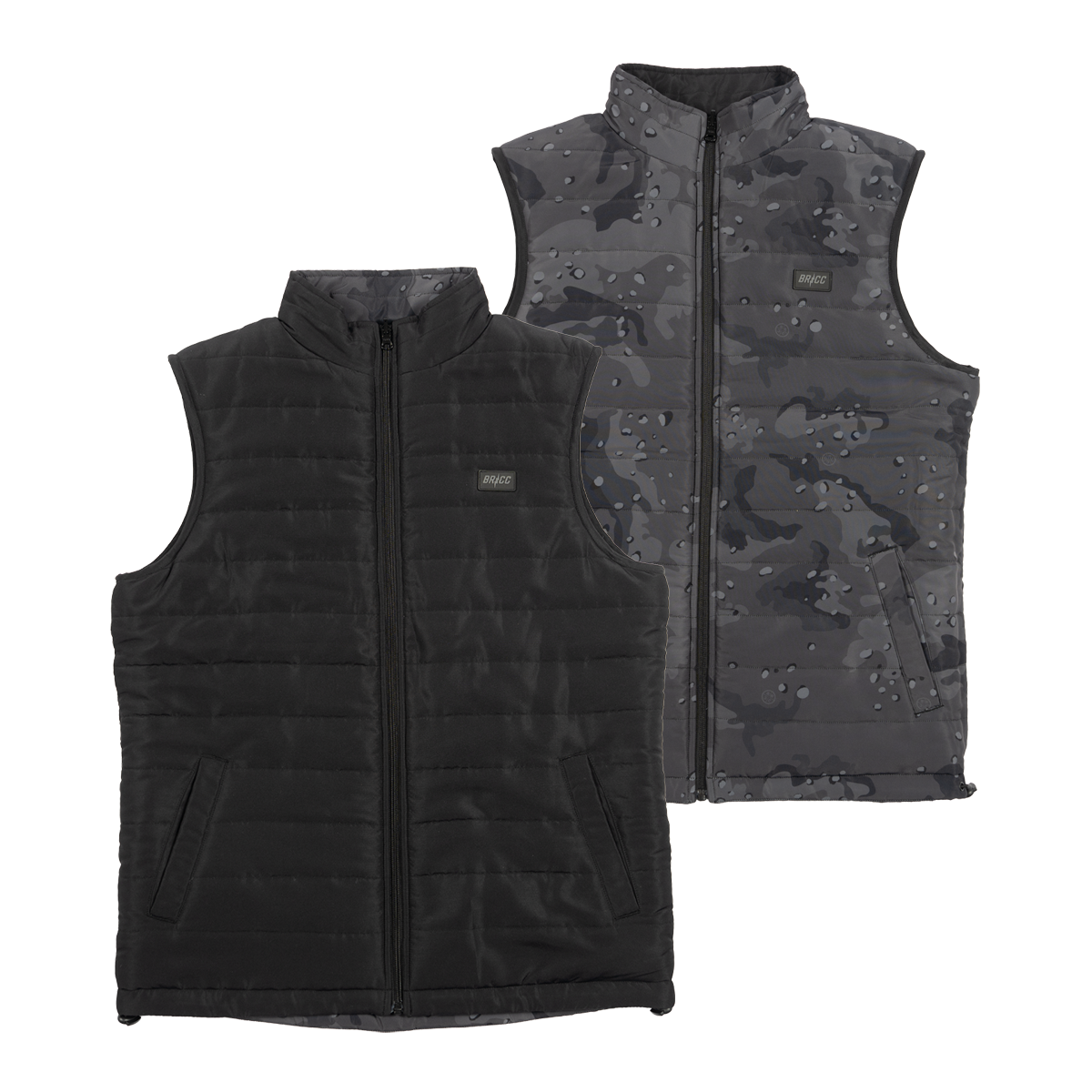 BRCC PVC Patch Reversible Matte Puff Vest