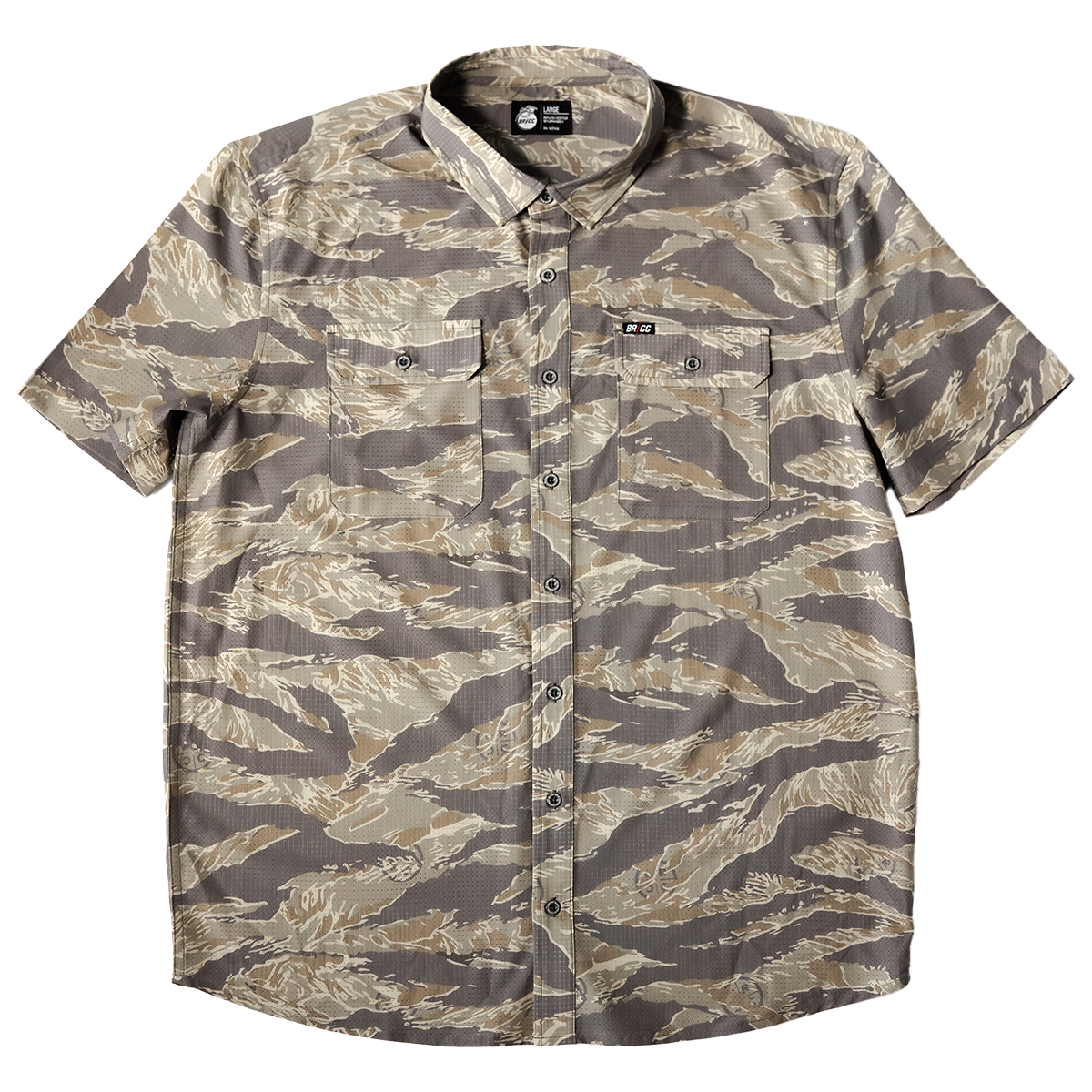 Airflow Buttondown, Tiger Camo, 2XL | By Black Rifle Coffee Airflow Buttondown, Tiger Camo, 2XL | By Black Rifle Coffee