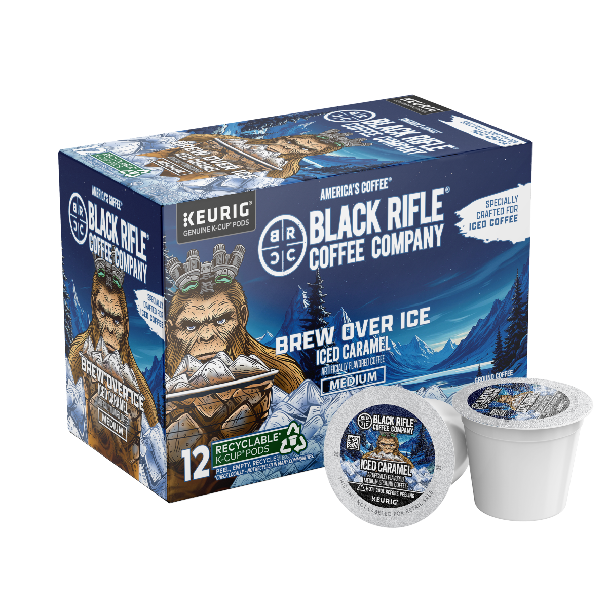 Black Rifle Coffee Company Iced Caramel 12 Count Rounds Coffee