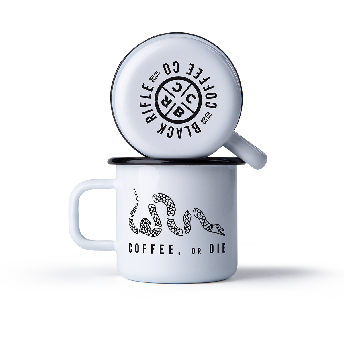 Coffee or Die Enamel Mug  Black Rifle Coffee Company