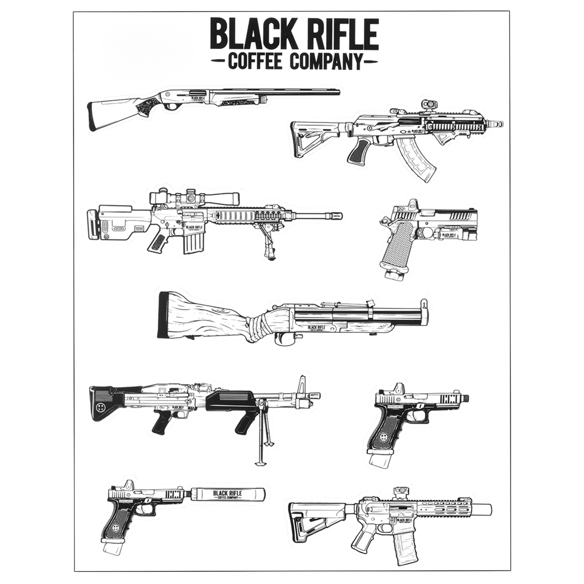 Die Cut Gun Sheet 85x11