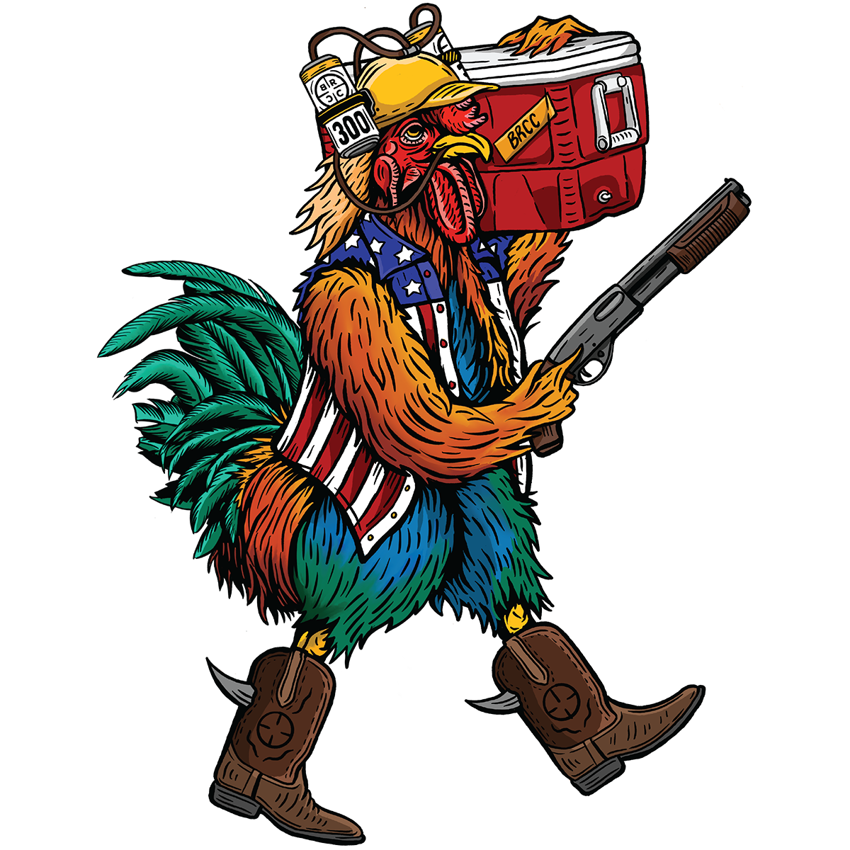 Merica Tacticock Sticker