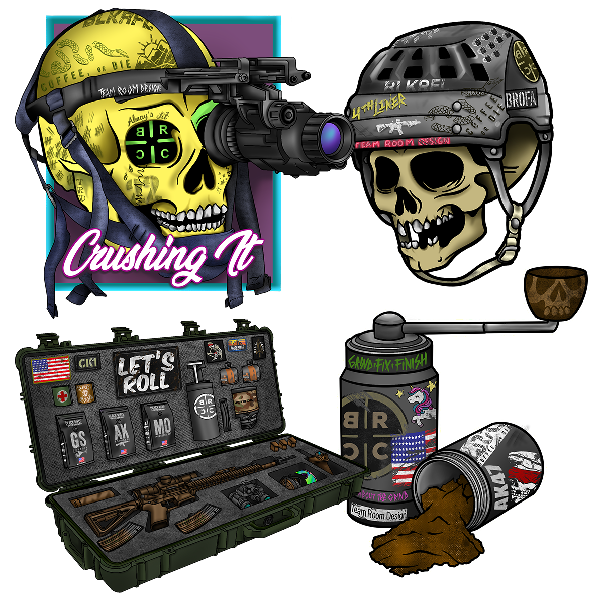 Team Room Design Sticker Pack
