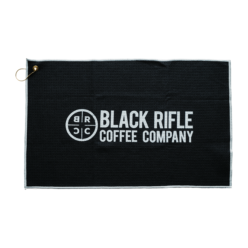 Company Logo Microfiber Golf Towel | BRCC Golf Accessories – Black