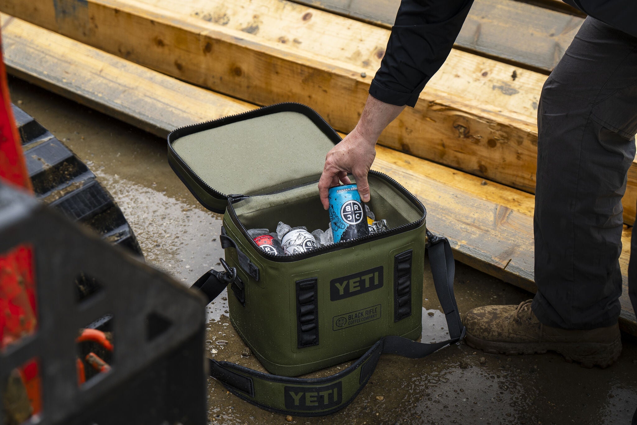BRCC x YETI Company Logo Hopper Flip 12 Soft Cooler – Black Rifle