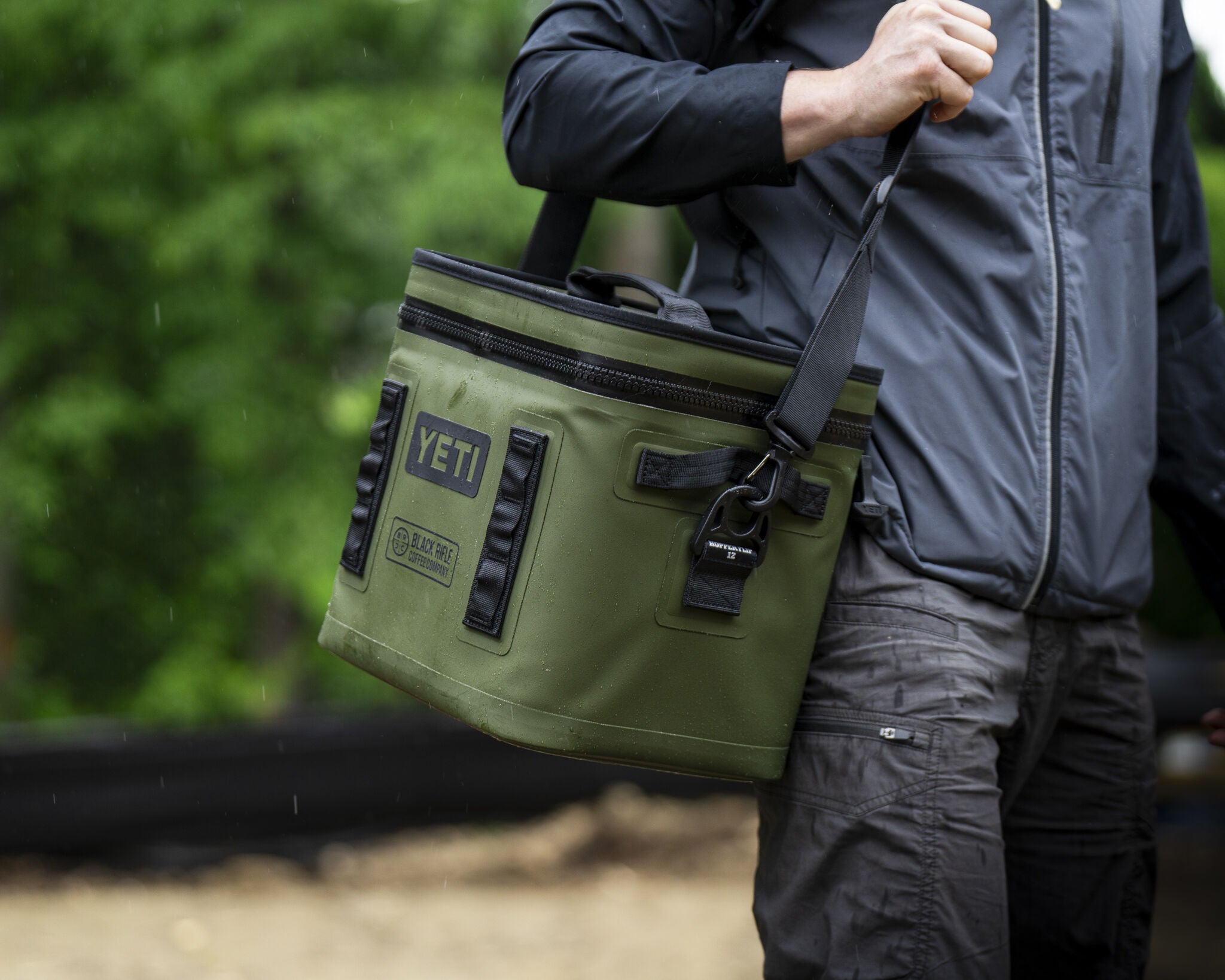 BRCC x YETI Company Logo Hopper Flip 12 Soft Cooler – Black Rifle