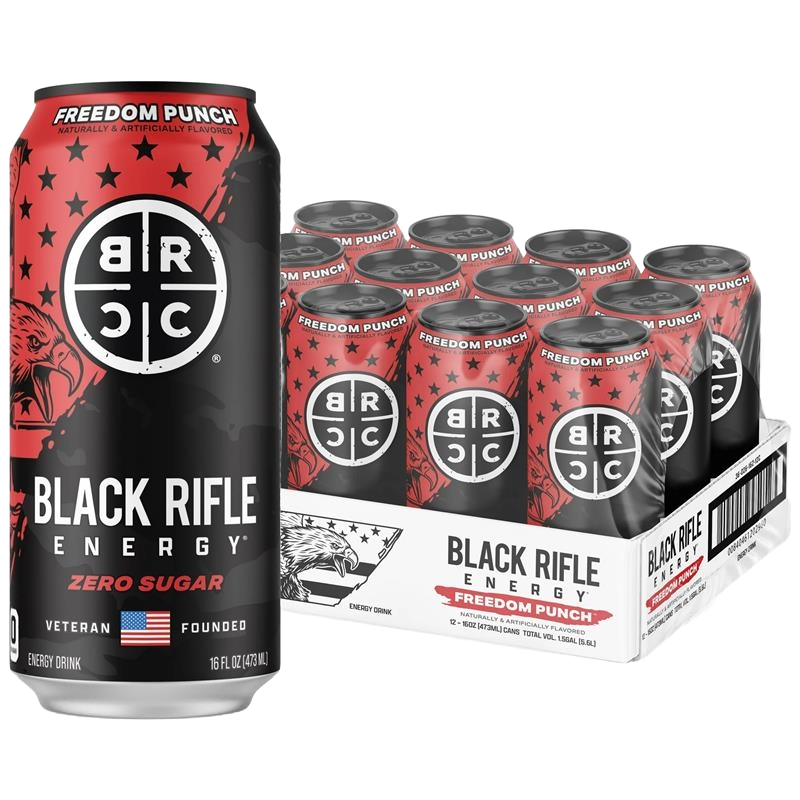 Black Rifle Energy Zero Sugar Energy Drink 200mg Caffeine Black Rifle