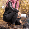Women's Premium Reticle Crop Hoodie