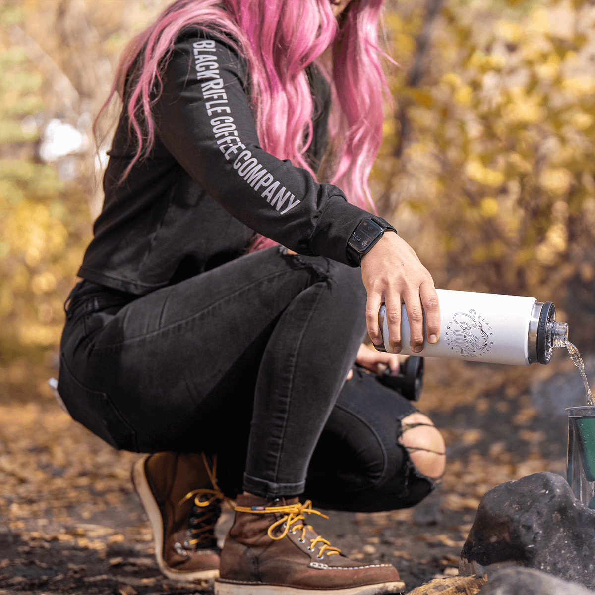 Women's Premium Reticle Crop Hoodie – Black Rifle Coffee Company