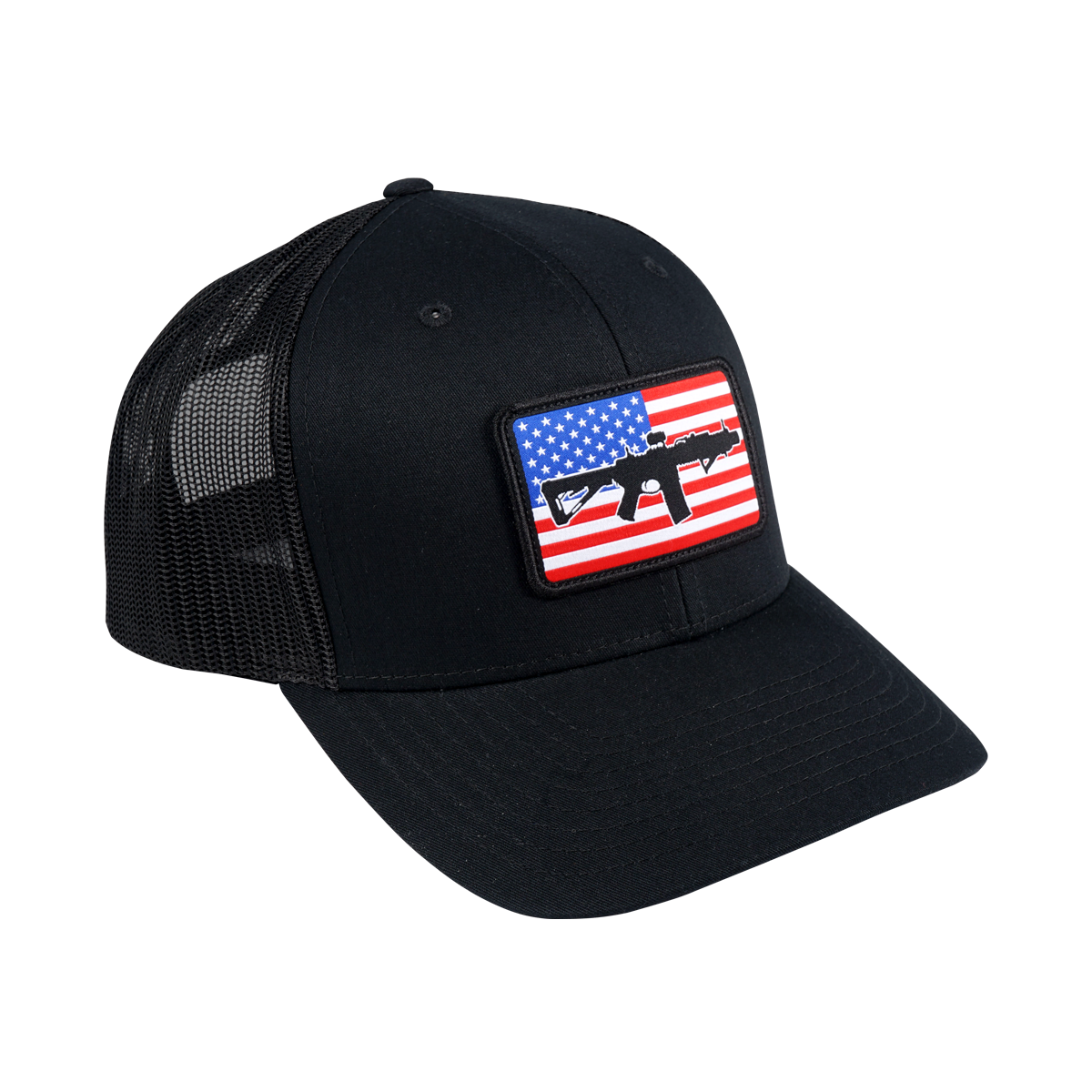 AR Flag RWB Patch Hat - Black