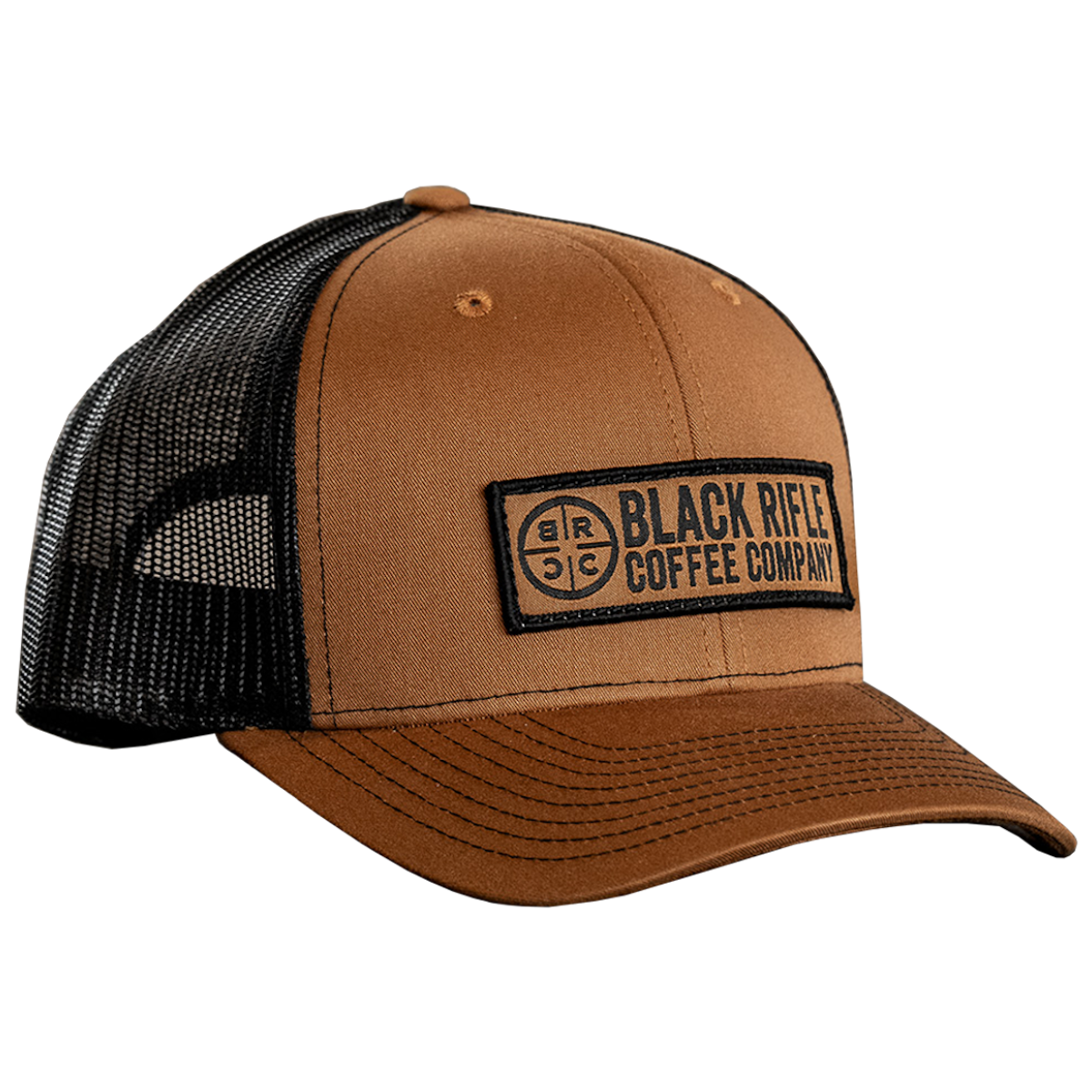Company Logo Trucker Hat, Caramel