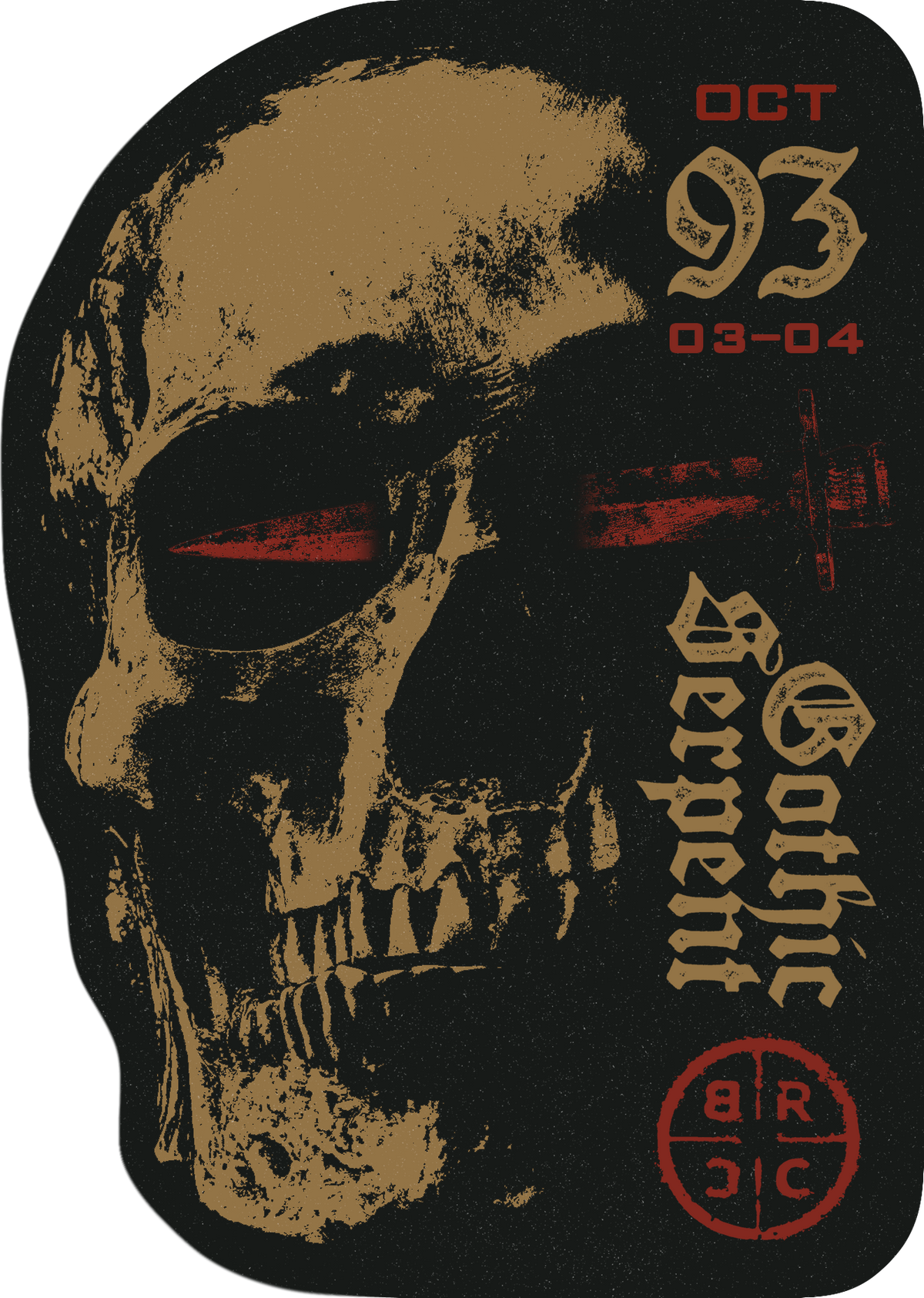 Right Sticker Design Gothic Serpent Sticker Pack | October Sticker Club | BRCC – Black Rifle ...