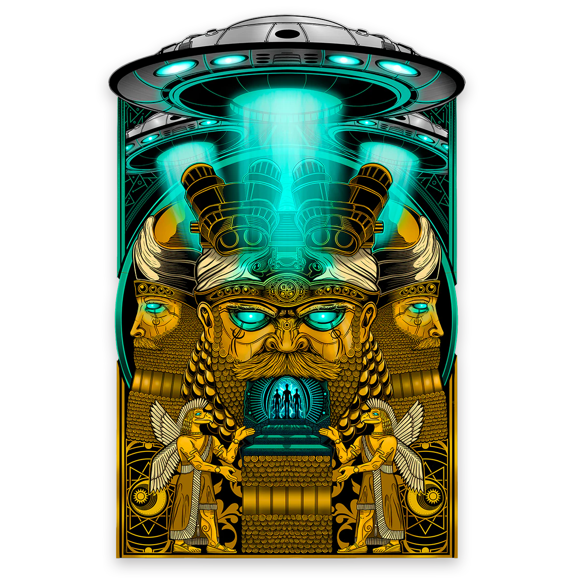 Annunaki Gold ECS Sticker