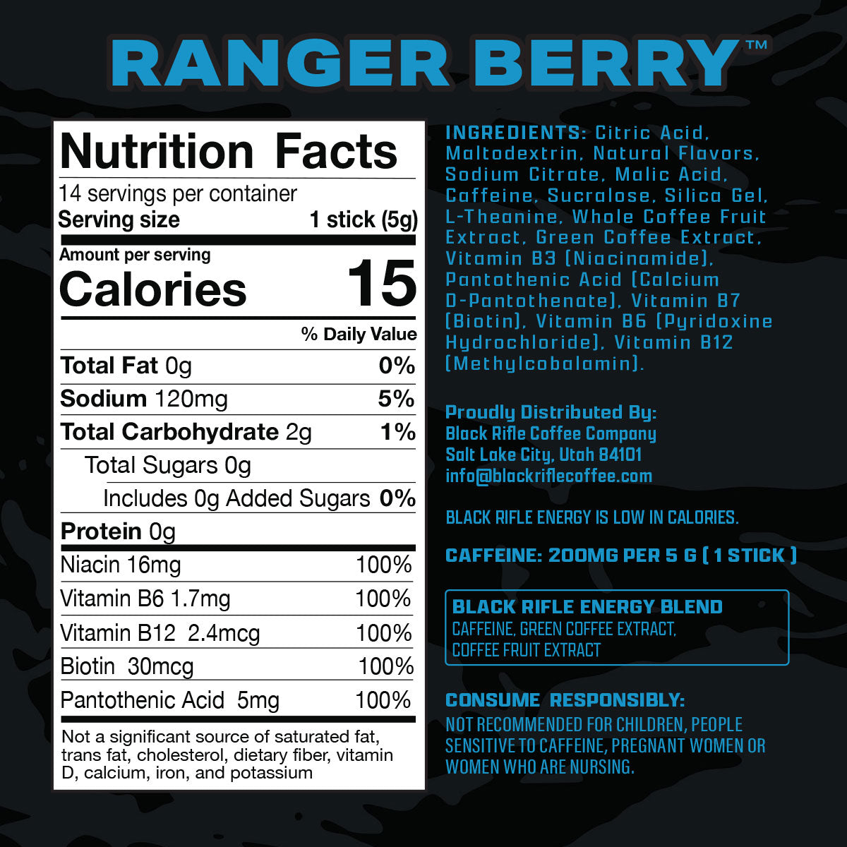 Black Rifle Energy Sticks
