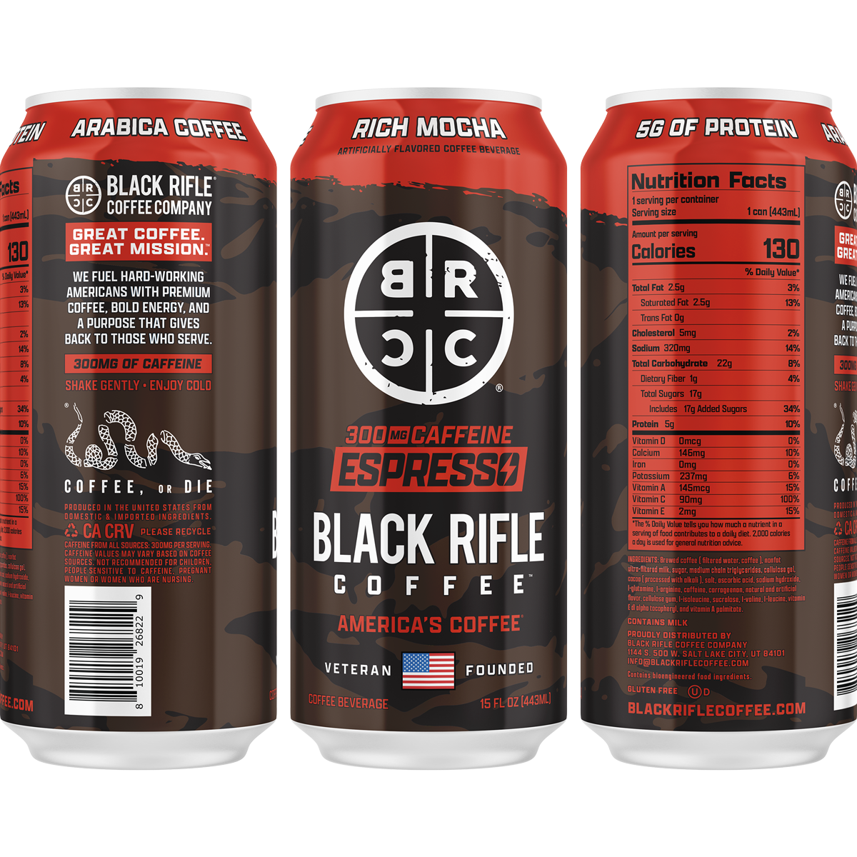 Ready To Drink Coffee, 300MG 12-Pack