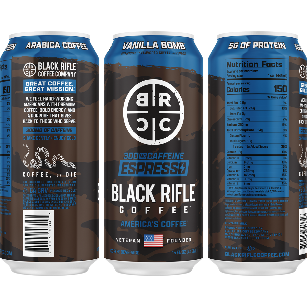 Ready To Drink Coffee, 300MG 12-Pack