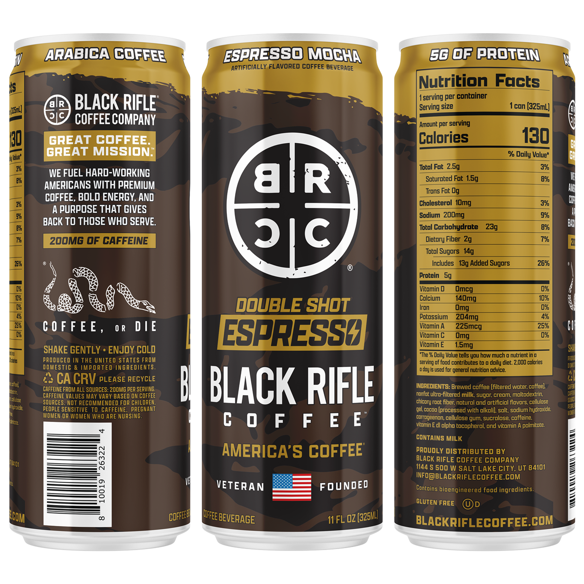 Ready To Drink Coffee, 200MG 12-Pack