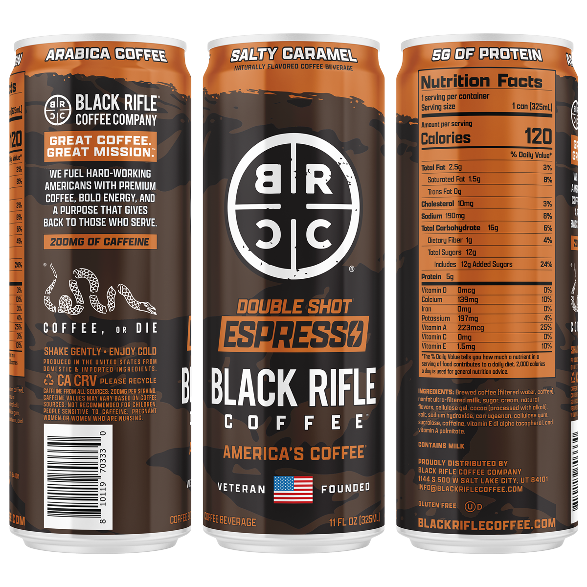 Ready To Drink Coffee, 200MG 12-Pack