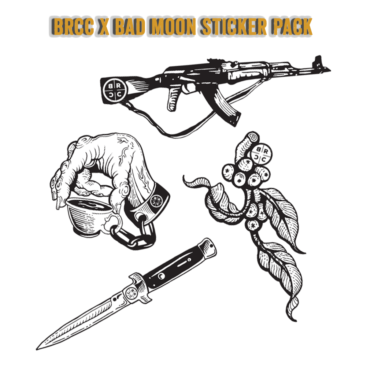 Bad Moon x BRCC Sticker Pack 66