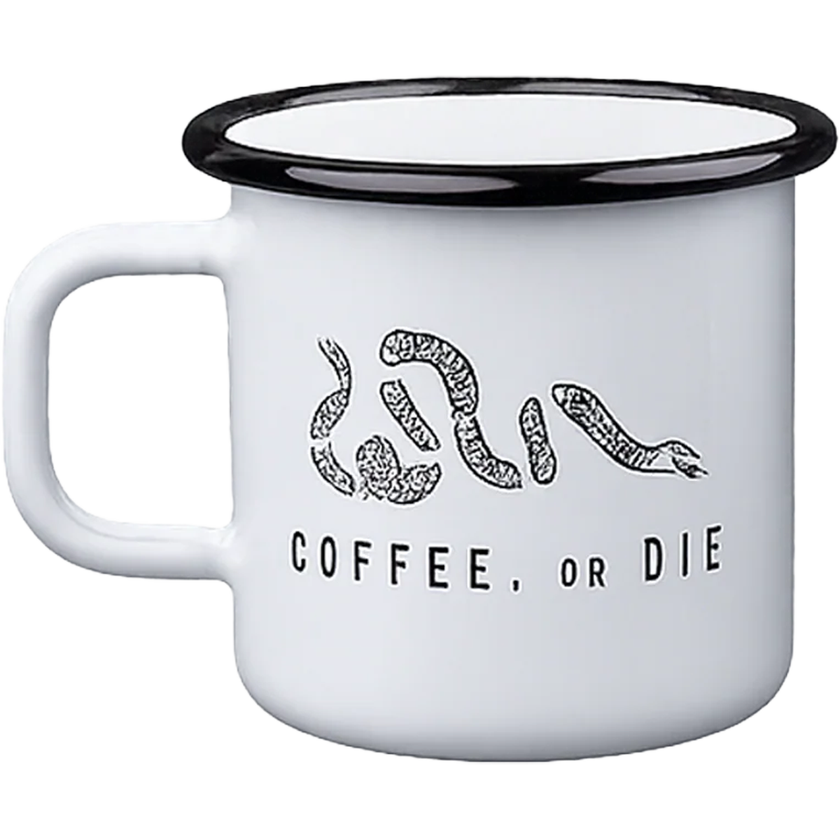 Coffee or Die Enamel Mug