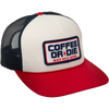 Coffee or Die RWB Foam Trucker Hat