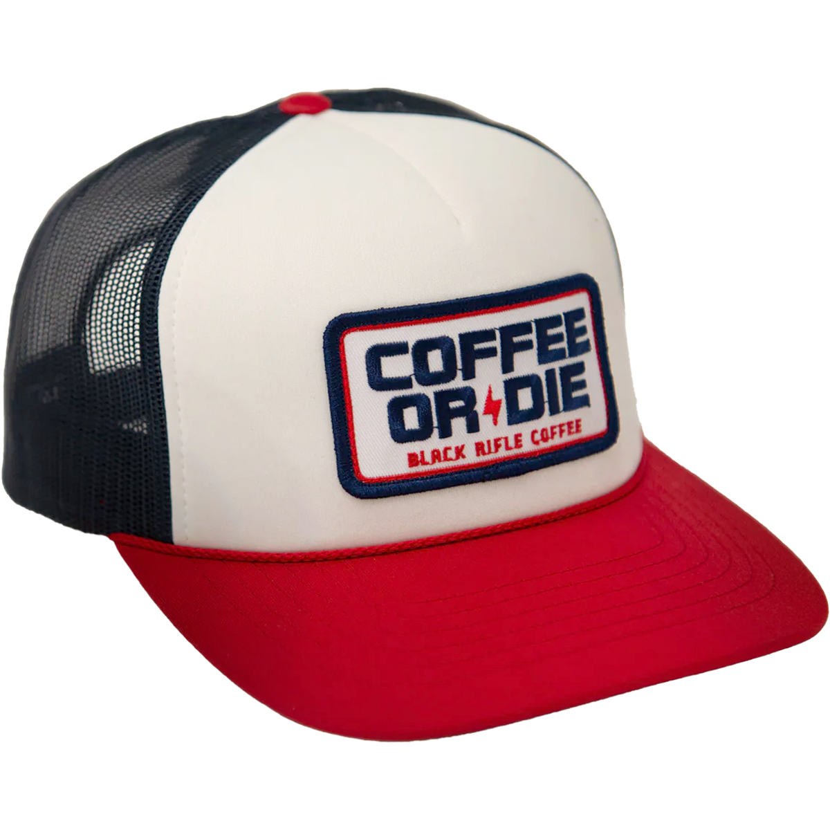 Coffee or Die RWB Foam Trucker Hat