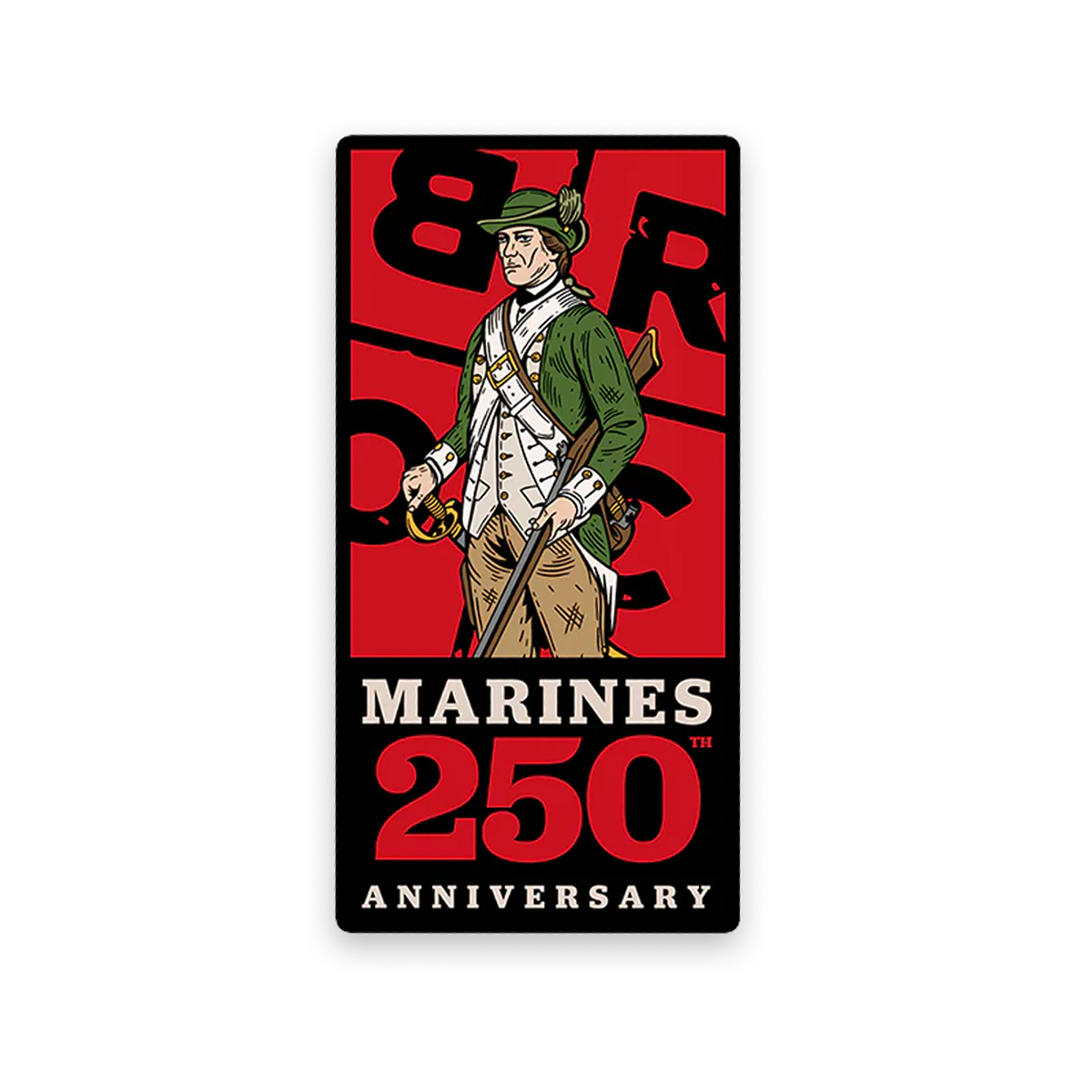 Marine 250th 2025 Sticker Pack – Black Rifle Coffee Company