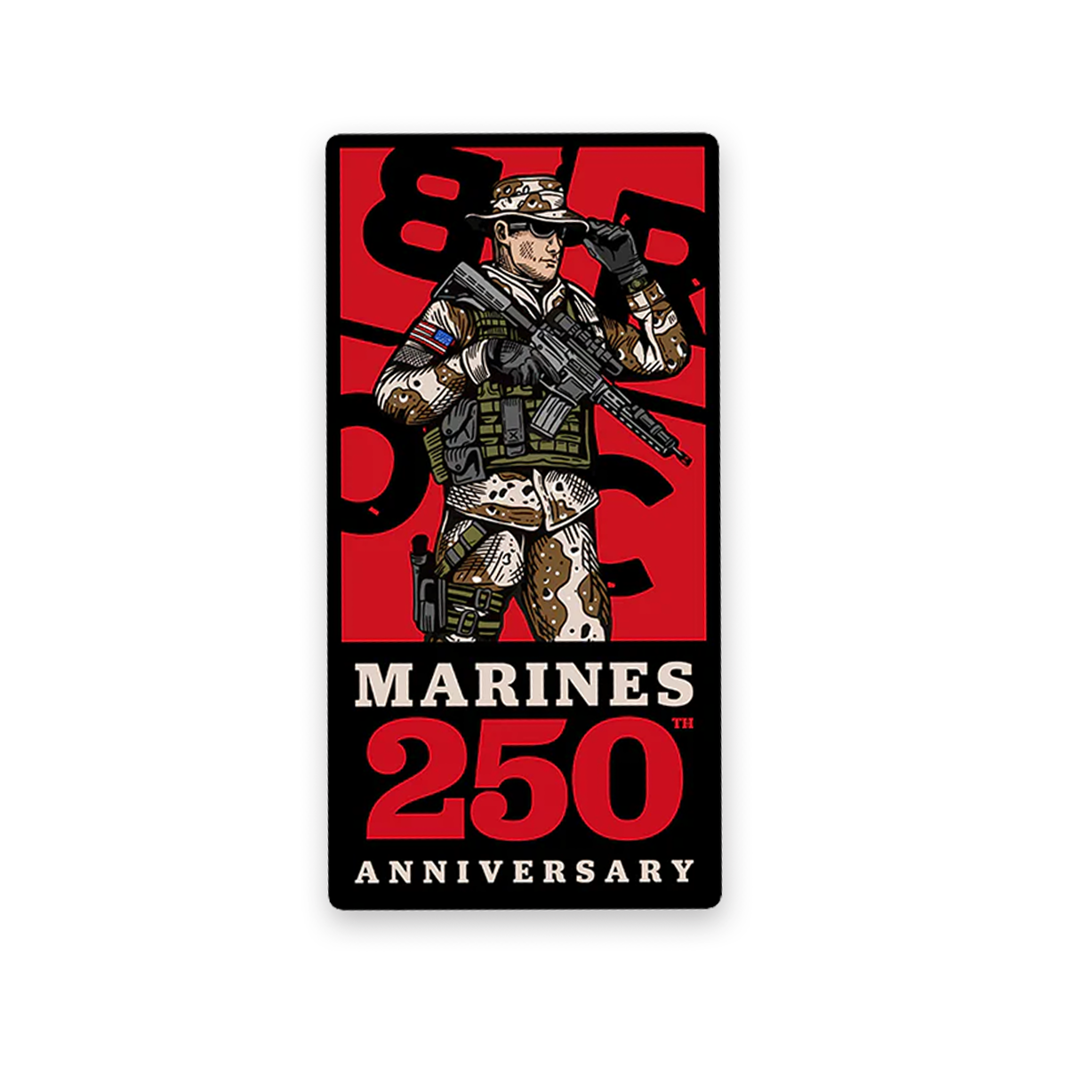 Marine 250th 2025 Sticker Pack – Black Rifle Coffee Company