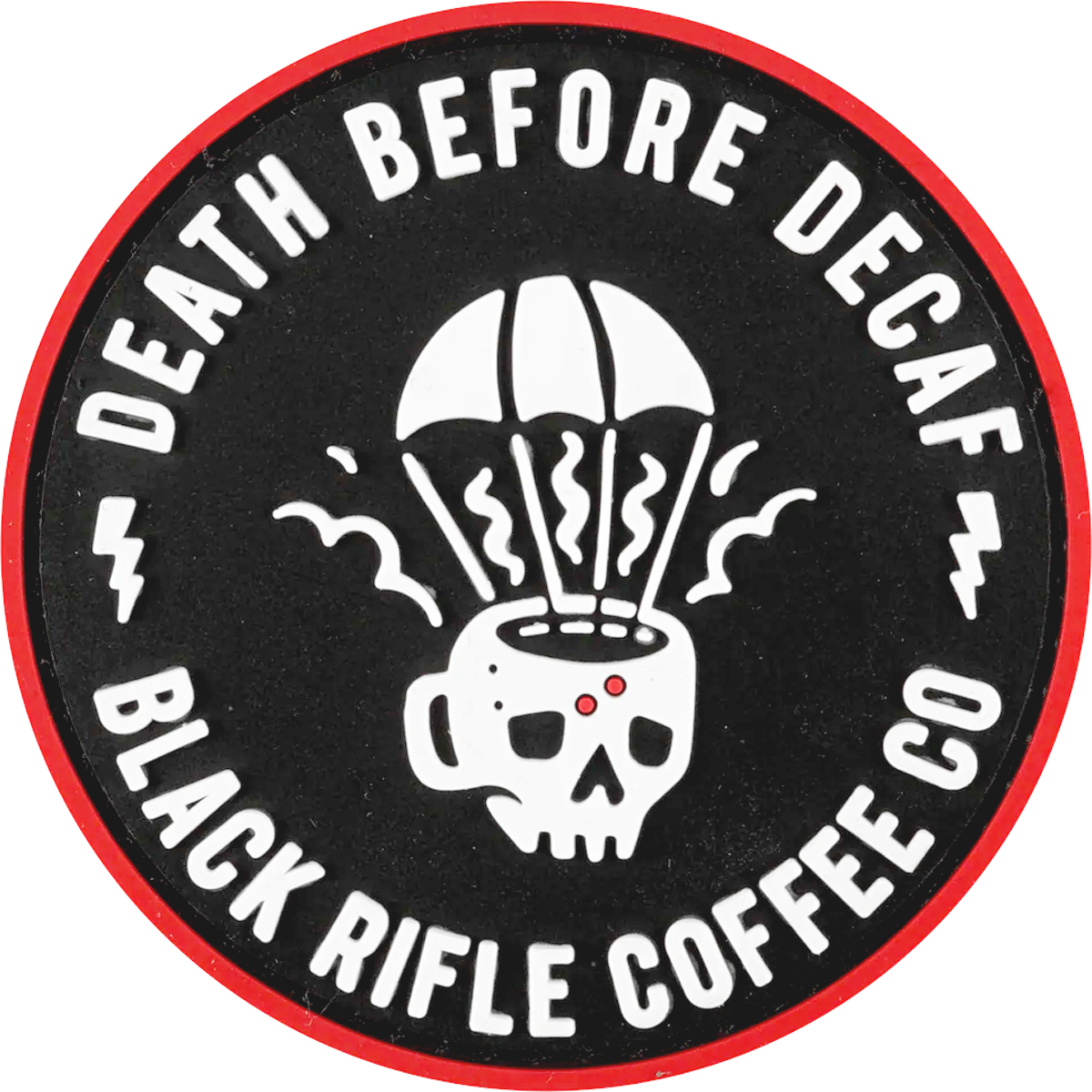 ParaMug Death Before Decaf PVC Patch